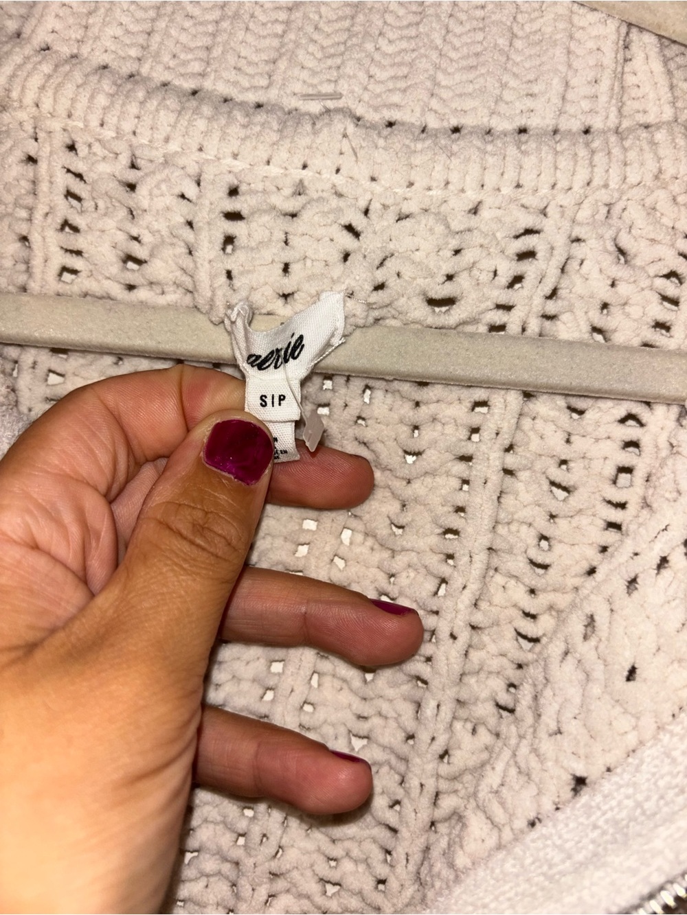 aerie Cream Cable-Knit Half-Zip Turtleneck Pullover - Picture 7 of 7
